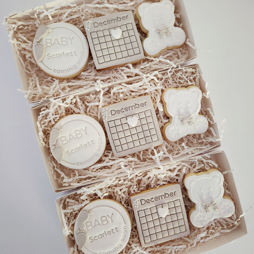 Baby Announcement Cookie Box