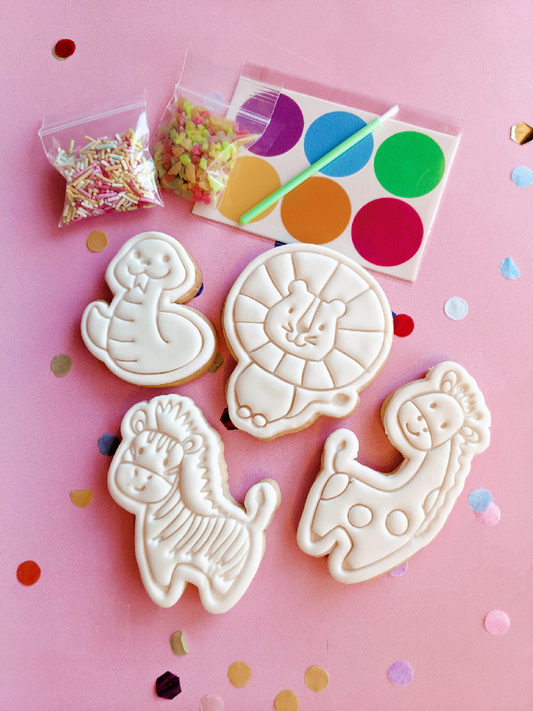 Paint Your Own Cookies: Jungle Animal Theme