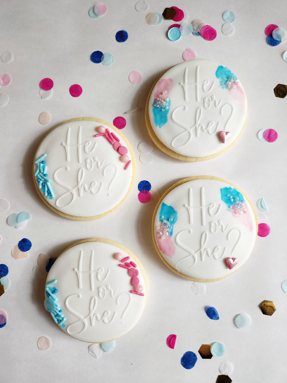 Gender Reveal Cookies