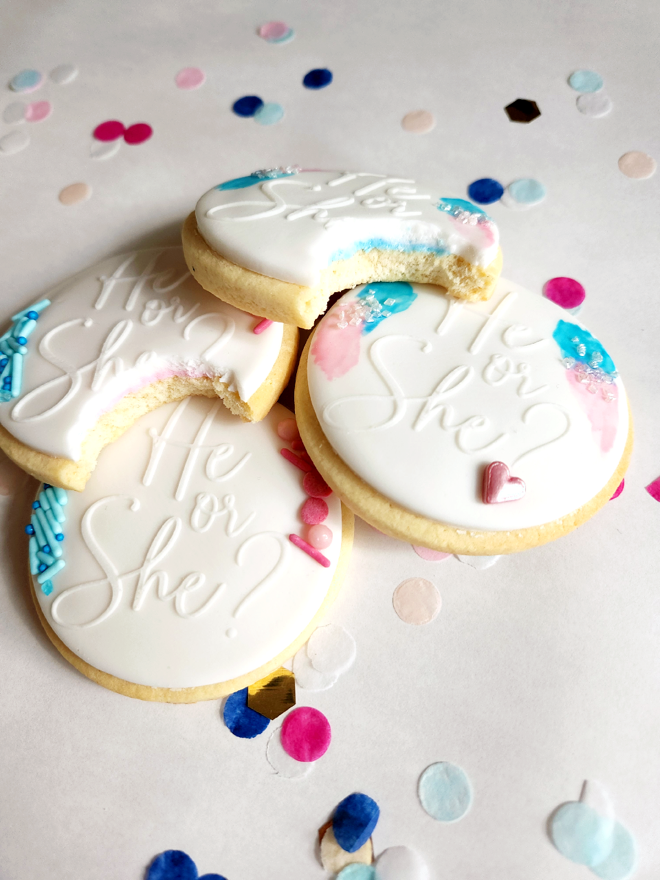 Gender Reveal Cookies