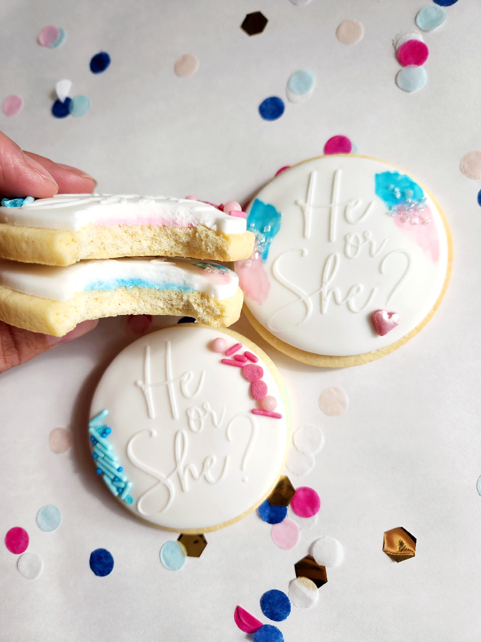 Gender Reveal Cookies