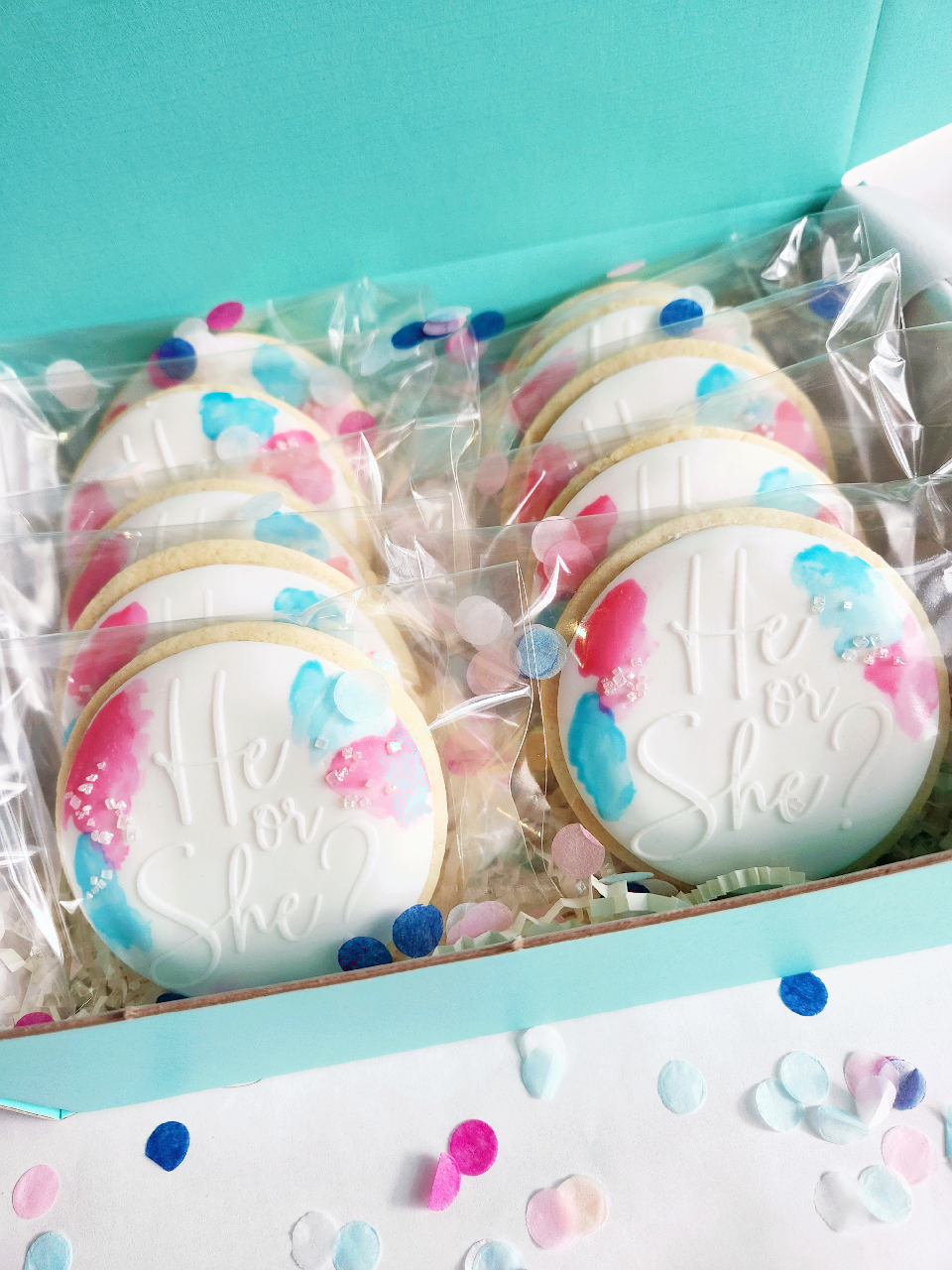 Gender Reveal Cookies