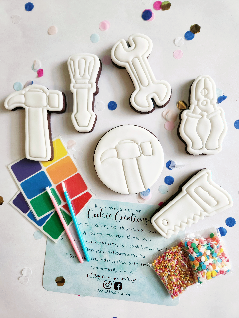 Paint Your Own Cookies: Tools Theme