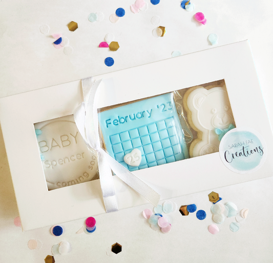 Baby Announcement Cookie Box